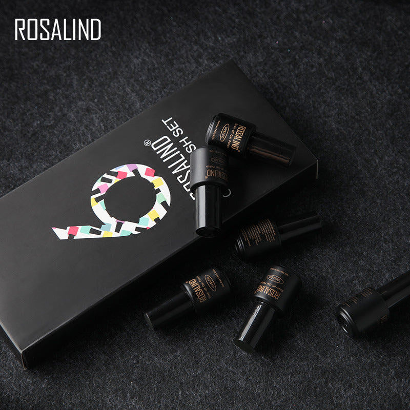 Fine Nail Polish Set – 6 Bottles of Long-Lasting Colors